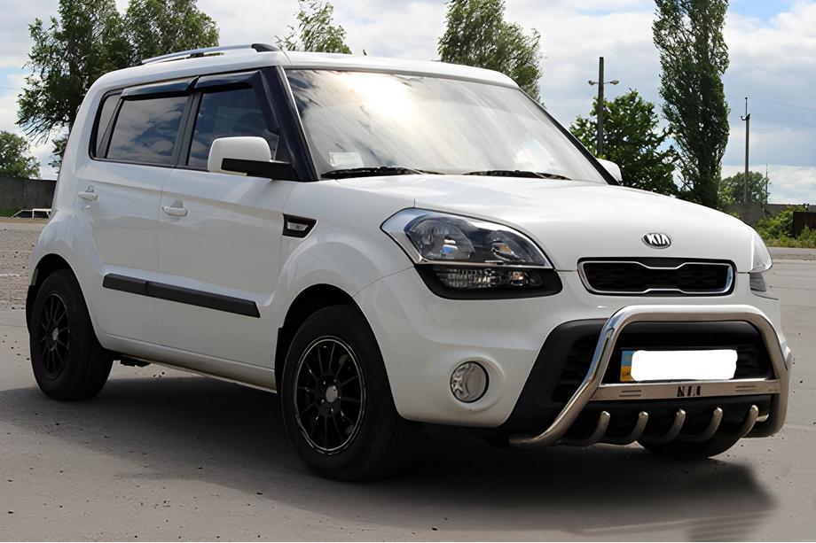 Kia Soul I 2008–2013 Predný ochranný rám (nerez) Fotografia 3
