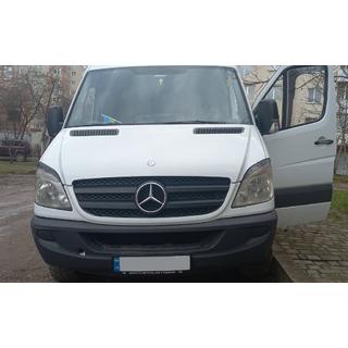 Rovné mračidlá na svetlá (čierne, ABS, 2006-2013) Mercedes Sprinter W906 2006–2018 fotografia 4