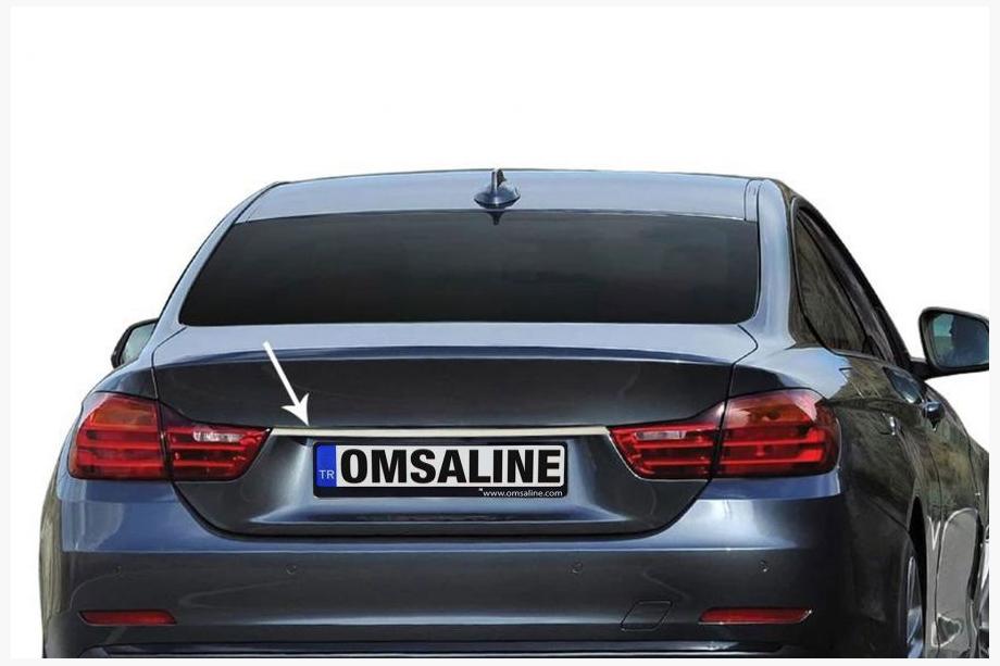 BMW 4 séria F32/F33/F36 2012–2020 Nerezová lišta nad ŠPZ Image