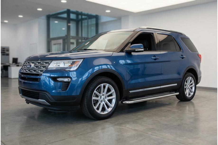 Ford Explorer 2011–2019 Bočné nášľapy Maydos v2 (2 ks, hliník ↗ nerez) Image