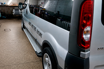 Nissan Primastar 2002–2014 Bočné nášľapy typu X5 (2 ks, hliník) fotografia 4