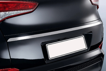 Hyundai Tucson TL 2016–2021 Lišta nad ŠPZ (2015—2018, horná, úzka, nerez) OmsaLine – talianska nehrdzavejúca oceľ fotografia 1