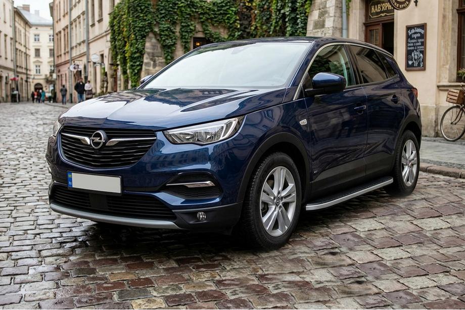 Opel Grandland X 2017– Bočné nášľapy Tayga Grey (2 ks, hliník) Image