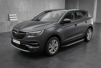 Opel Grandland X 2017– Bočné nášľapy Bosphore Grey (2 ks, hliník) fotografia 1