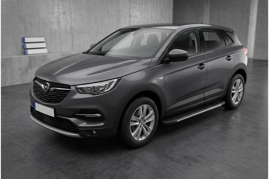 Opel Grandland X 2017– Bočné nášľapy Bosphore Grey (2 ks, hliník) Image