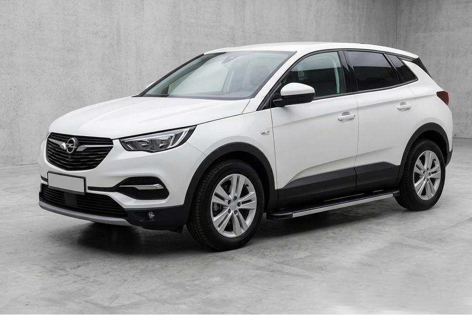 Opel Grandland X 2017– Bočné prahy Maya V1 (2 ks, hliník) Image