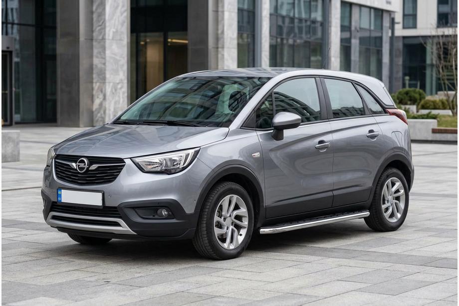 Opel Crossland X 2017–2024 Bočné nášľapy Maydos V1 (2 ks, hliník / nerez) Image