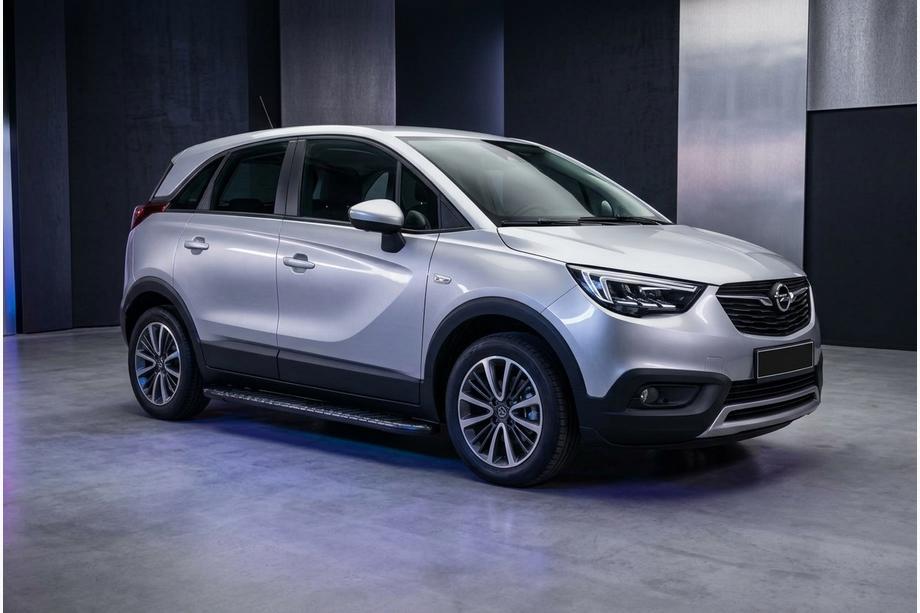 Opel Crossland X 2017–2024 Bočné nášľapy Bosphorus Black (2 ks, hliník) Image