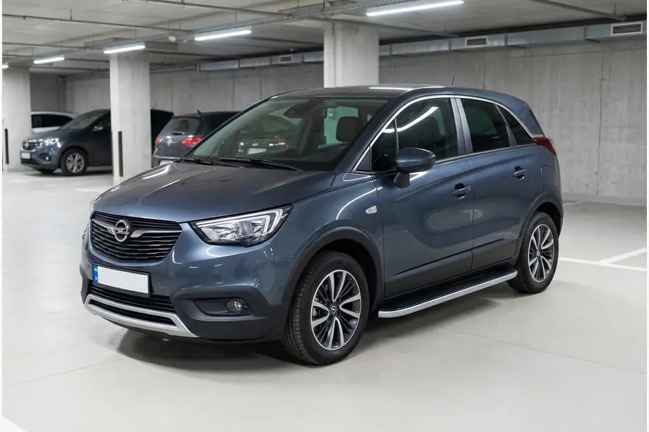 Opel Crossland X 2017–2024 Bočné nášľapy Tayga Grey (2 ks, hliník) Image