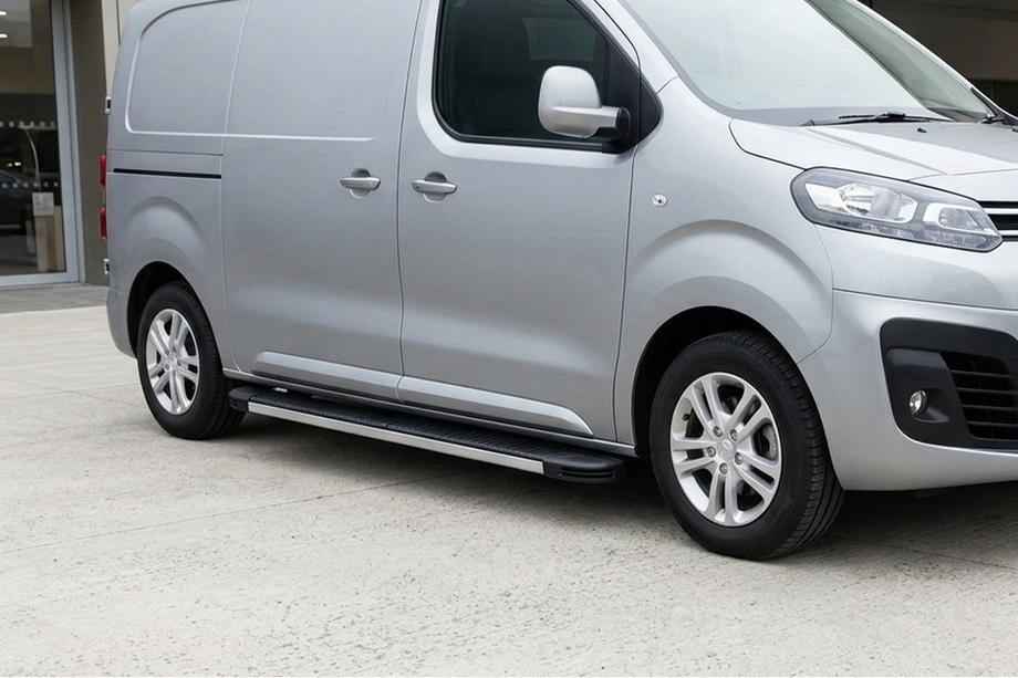 Citroen Jumpy/Dispatch 2017– Bočné prahy Maya V1 (2 ks, hliník) Image