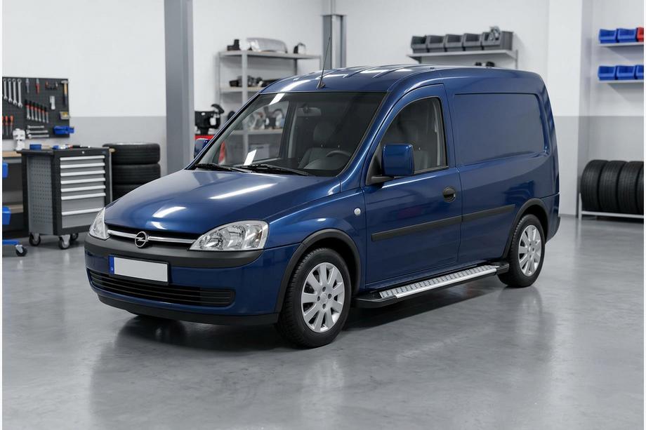 Opel Combo 2002–2012 Bočné nášľapy Allmond Grey (2 ks, hliník) Image