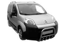 Peugeot Bipper 2008–2017 Predný ochranný rám QT006 (nerez) fotografia 2