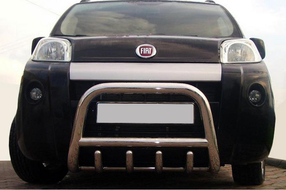 Peugeot Bipper 2008–2017 Predný ochranný rám QT006 (nerez) Image