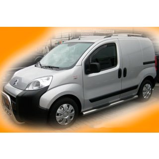 Bočné rúrky (2 ks, nerez) Peugeot Bipper 2008–2017 fotografia 2