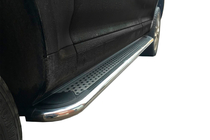 Ford Ranger 2011–2022 Bočné nášľapy Maydos v2 (2 ks, hliník ↗ nerez) fotografia 1