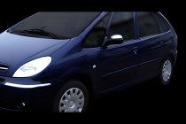 Citroen Xsara Picasso 1999–2012 Chromové kryty spätných zrkadiel (2 ks, nerez) fotografia 4