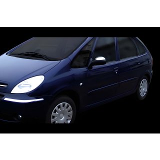 Chromové kryty spätných zrkadiel (2 ks, nerez) Citroen Xsara Picasso 1999–2012 fotografia 4