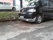 Volkswagen T5 Transporter 2003–2010 Predný spodný lip spojler ABT s canardmi (na lakovanie) fotografia 6
