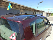 Renault Scenic/Grand 2003–2009 Strešné lyžiny čierne (2 ks) Dlhá verzia (Grande) fotografia 6