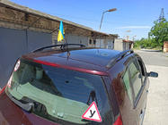 Renault Scenic/Grand 2003–2009 Strešné lyžiny čierne (2 ks) Dlhá verzia (Grande) fotografia 9