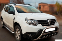 Renault Duster 2018–2024 Predný ochranný rám (kengurin) s nápisom WT004 (nerez) fotografia 3
