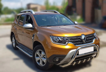Dacia Duster 2018–2024 Predný ochranný rám bez nápisu WT003 (nerez) fotografia 6