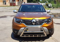 Dacia Duster 2018–2024 Predný ochranný rám bez nápisu WT003 (nerez) fotografia 4