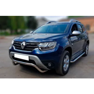 Predný ochranný rám (kengury) WT007 (nerez) Dacia Duster 2018–2024 fotografia 3