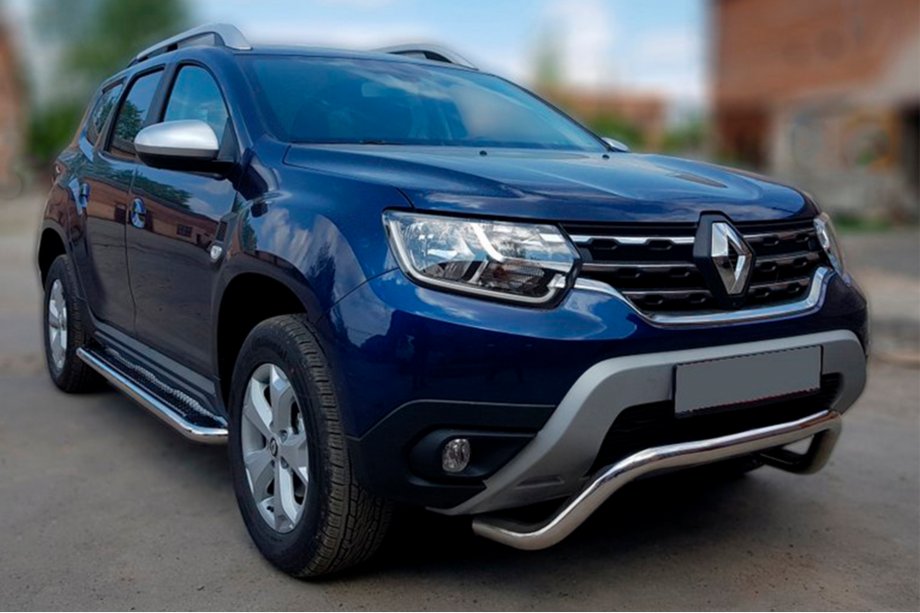 Renault Duster 2018–2024 Predný ochranný rám (kengury) WT007 (nerez) Image