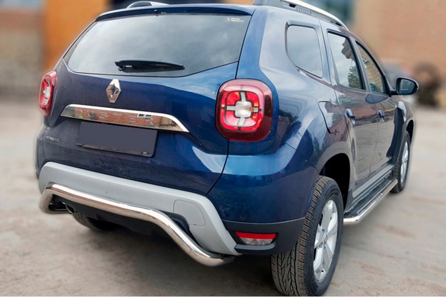 Dacia Duster 2018–2024 Zadný ochranný oblúk AK007 (nerez) Image