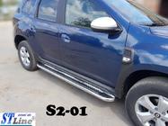 Dacia Duster 2018–2024 Bočné prahy Premium (2 ks, nerez.) fotografia 3