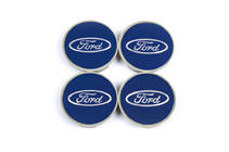 Ford Stredové krytky na disky 54,5/50 mm modré (4 ks) fotografia 2