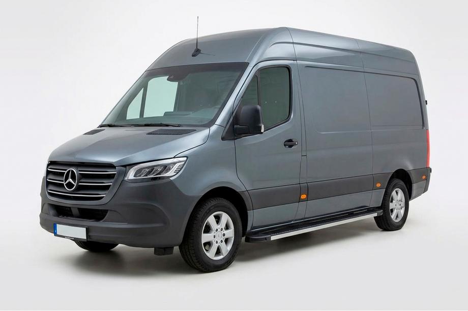 Mercedes Sprinter W907/W910 2018– Bočné prahy Maya V1 (2 ks, hliník) Image