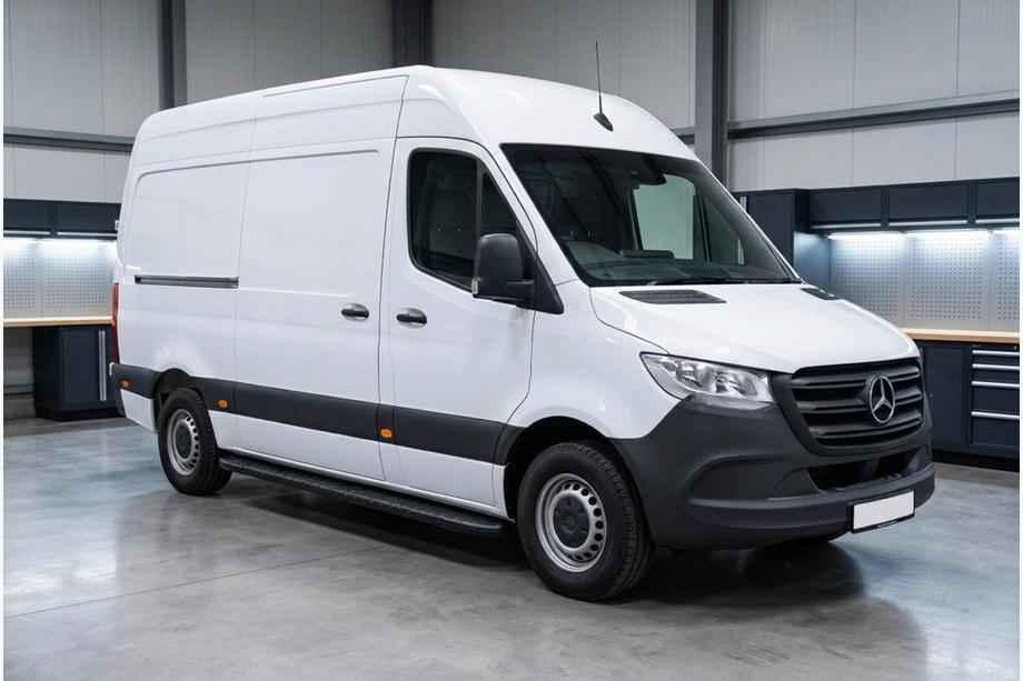 Mercedes Sprinter W907/W910 2018– Bočné nášľapy Bosphorus Black (2 ks, hliník) Image