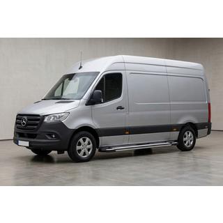 Bočné nášľapy Rainbow (2 ks, hliník) Mercedes Sprinter W907/W910 2018– fotografia 1