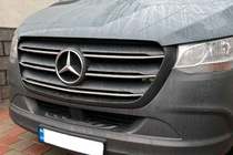 Mercedes Sprinter W907/W910 2018– Lišty na mriežku (5 ks, nerez) fotografia 1