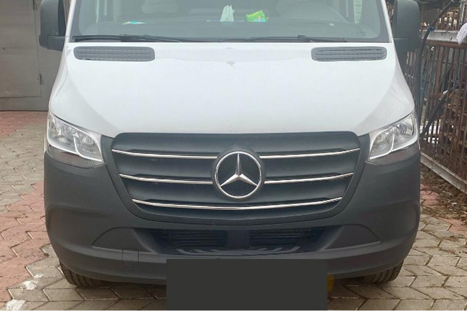 Mercedes Sprinter W907/W910 2018– Lišty na mriežku (5 ks, nerez) OmsaLine – talianska nehrdzavejúca oceľ Fotografia 6