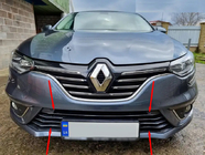 Renault Megane IV 2016–2025 Chrómové ochranné lišty na nárazník 2016-2021 (7 ks, nerez) fotografia 1