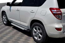 Toyota Rav 4 2006–2013 Bočné nášľapy Allmond Grey (2 ks, hliník) fotografia 1