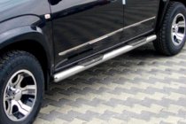 Toyota Rav 4 2006–2013 Bočné rúrky pre štandardnú základňu (2 ks, nerez) fotografia 1
