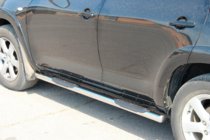 Toyota Rav 4 2006–2013 Bočné rúrky pre štandardnú základňu (2 ks, nerez) fotografia 3