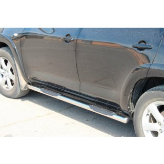 Bočné rúrky pre štandardnú základňu (2 ks, nerez) Toyota Rav 4 2006–2013 fotografia 3