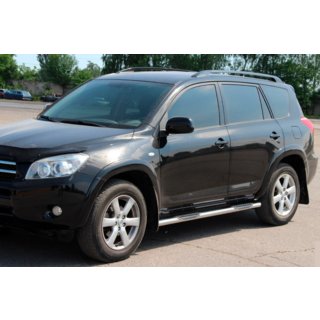 Bočné rúrky pre štandardnú základňu (2 ks, nerez) Toyota Rav 4 2006–2013 fotografia 2