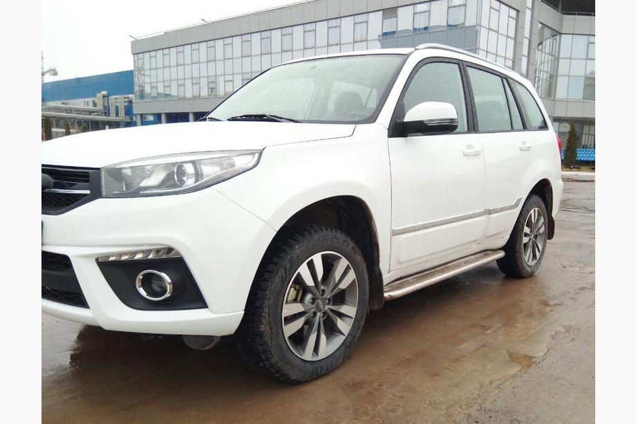 Chery Tiggo 3 2005– Bočné prahy Premium (2 ks, nerez.) Image