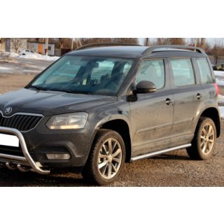 Bočné rúrky (2 ks, nerez) Skoda Yeti 2009–2017 fotografia 2