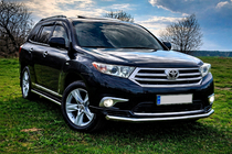 Toyota Highlander 2008–2013 Bočné rúrky (2 ks, nerez) fotografia 1
