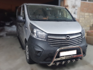 Opel Vivaro 2015–2019 Predný ochranný rám WT003-4 (nerez) Bez nápisu fotografia 3