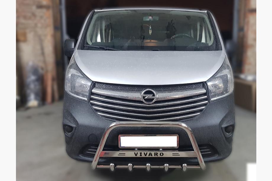 Opel Vivaro 2015–2019 Predný ochranný rám WT003-4 (nerez) Bez nápisu Image