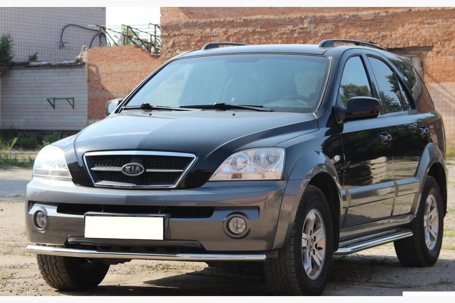 Kia Sorento I BL 2002–2009 Predný ochranný rám ST008 (nerez) Image