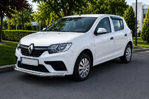 Renault Sandero 2013–2022 Predný ochranný rám ST008 (nerez) fotografia 1